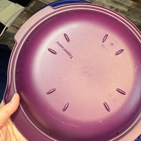 TupperWave Stack Steamer Cooker Microwave Blue / Purple 5-piece - Picture 6 of 9